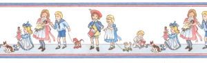 NURSERY CHILDREN BORDER - WHITE BACKGROUND JMH51B