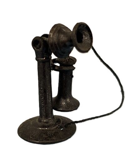 Old Time Black Metal Telephone mc540x