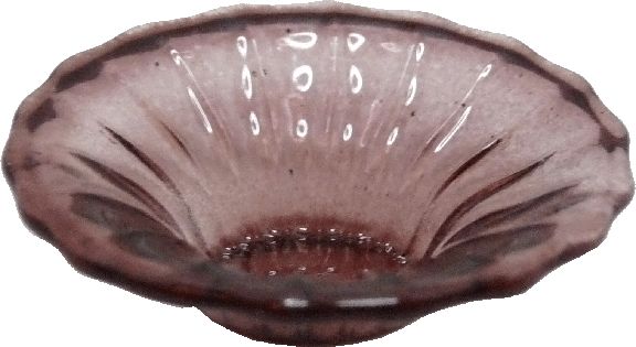 Mauve Glass Round Platter hb483