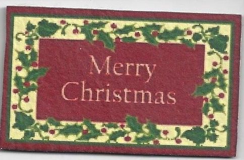 Merry Christmas Welcome Mat rnd287