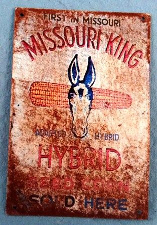 Missouri King Corn Seed Tin Sign fc0165