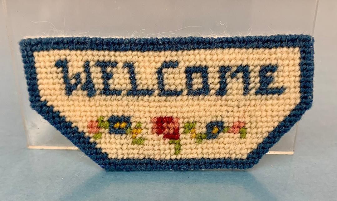 Needlepoint Welcome Mat jhl15.27a
