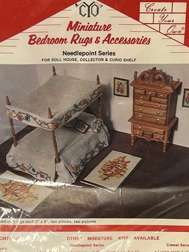 Needlepoint Bedroom Rugs(2) and Pictures (2) MC030662