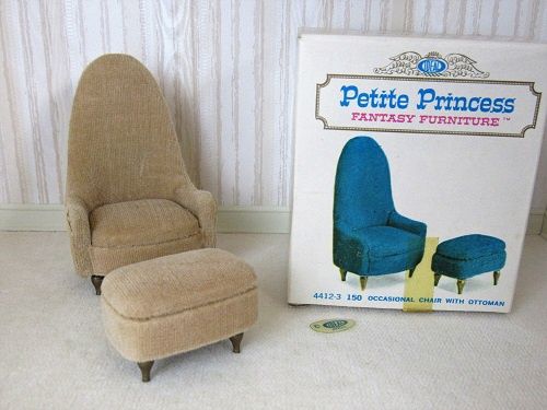 Occasional Chair with Ottoman in dark brown 4412-3db