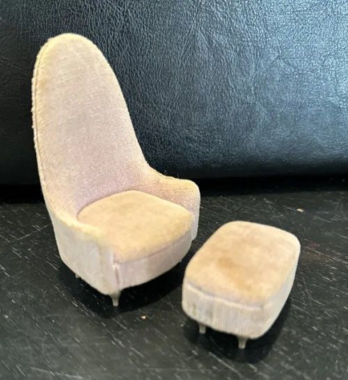 Occasional Chair with Ottoman Light Brown 4412-3lb