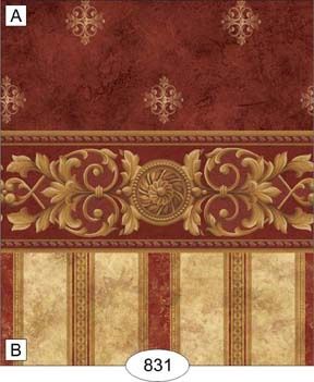 Medallion - Burgundy WAL0831