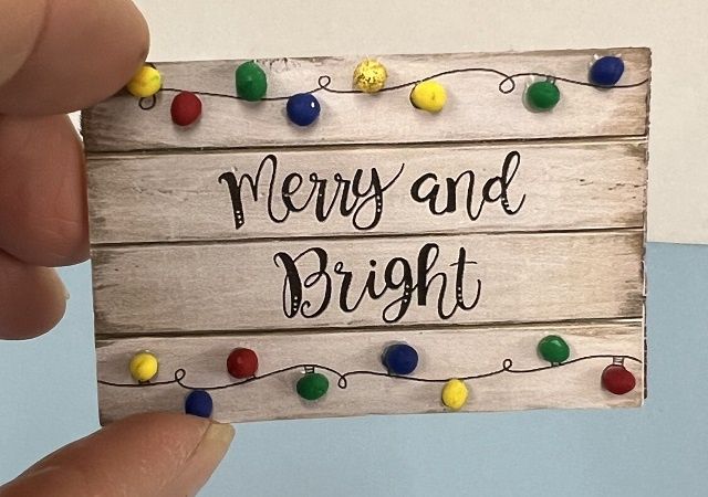 Merry and Bright sign mn140