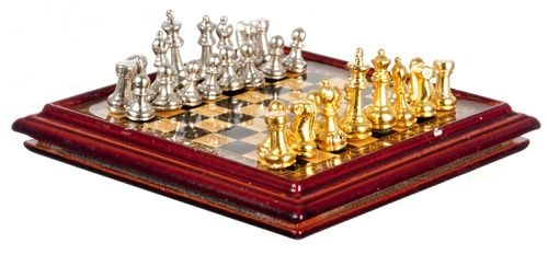 Metal Chess Set and Board G7247