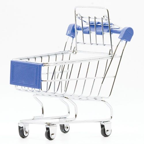 Metal Shopping Cart, Oversized art410