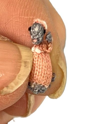 Micro Crochet Mouse for Easter by Helen Palenski h.palenski