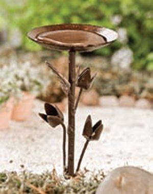 Mini Thistle Birdbath JER01220