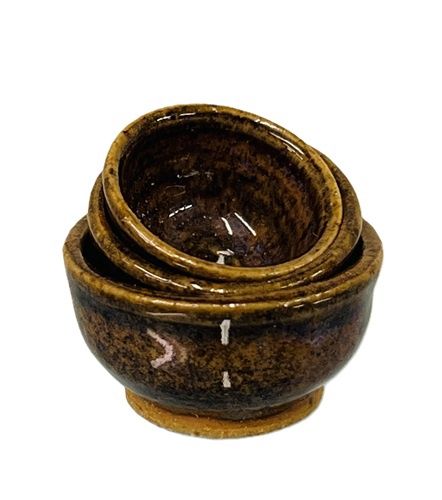 Mixing bowls - Earthtone Glazed Thrown Pottery so1858