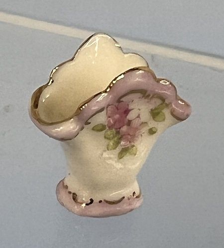 Nancy Duden Pink Trim Vase ch22295.