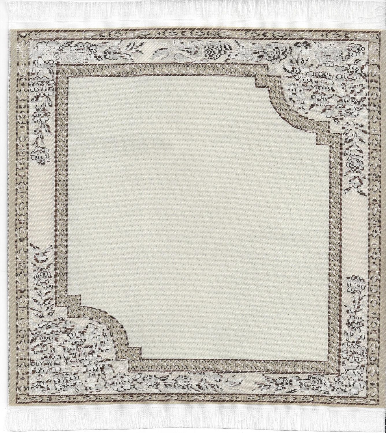 Neutral Colored Woven Rug and Runner mc05728
