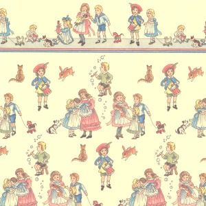 Nursery Children - Dark Cream Background JMH52