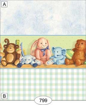Nursery Friends - Blue WAL0799