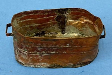 Old Large Rusted Copper Tub with Handles ala840