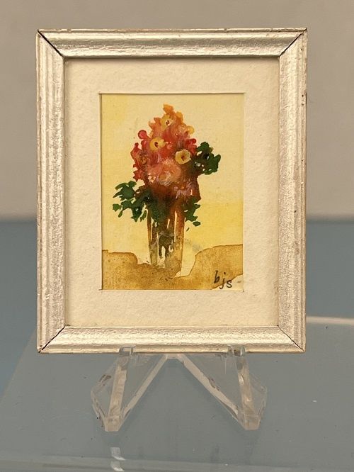 Oranges and Yellow Flowers in Vase by Barbara Sistler MC031580