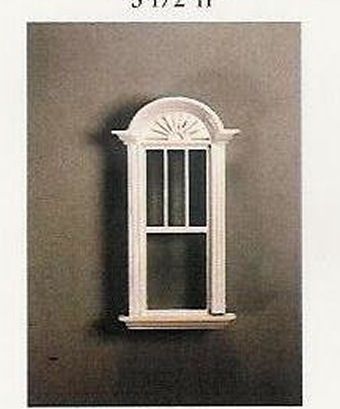 Newport Single Decorated Window White 702WOD