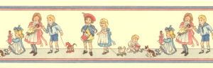Nursery Children Border - Dark Cream Background JMH52B