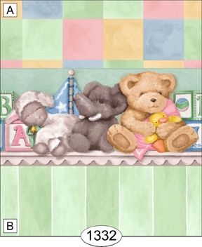 Nursery Shelf - Green WAL1332