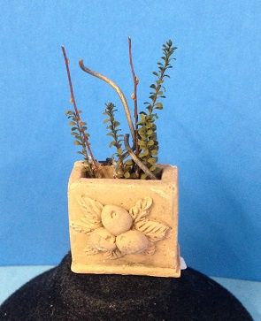 Old World Spanish Tile Planter with Fruit Design t41107