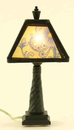 Ornate Tiffany Lamp, Black MH1046