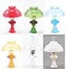 Oil Lamp With Hobnail Shade, Assorted, 1pc cb104