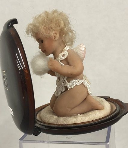 OOAK fairy on a Compact mc02367