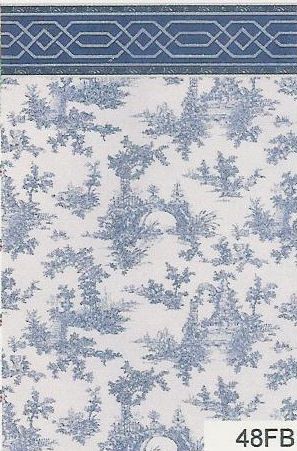 Oriental Vase Indigo 48FB wal48fb