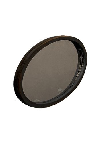 Oval Mirror - Worn Blue Frame mc997x