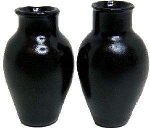Pair of Black Vases bdhb632