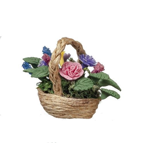 Pastel Carnations in Basket B0544