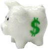 Piggy Bank in White bdh059