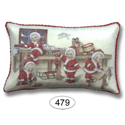 Pillow - Santa Babies in Workshop PIL479