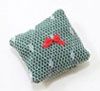 Pillow, Lace Over Green Fabric BB80010