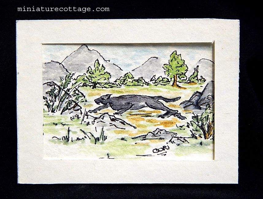 Original Pen &amp; Ink &amp; Watercolor ra814574a