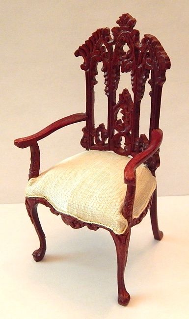 Ornate Carved Back Chair bchair53
