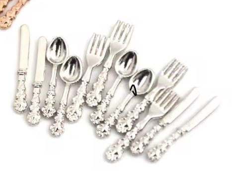 Ornate Silver Flatware 1296-SValibaba