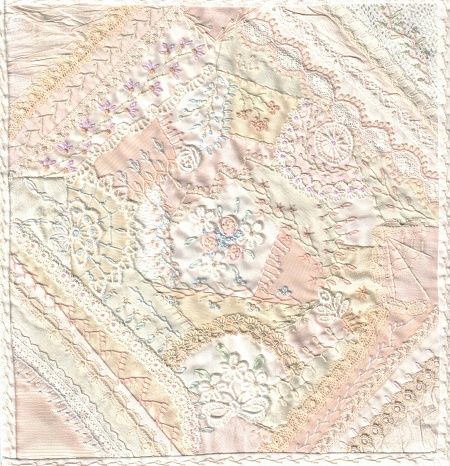 Pastel Crazy Quilt by Mary Carl Roberts mcr2210