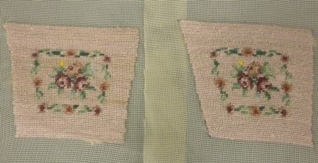 Petit Point Chair Covers in Pink auc228402D
