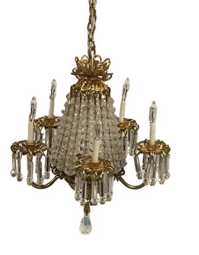 Phyllis Tucker Five-Arm Chandelier with Clear Crystals mc1944x