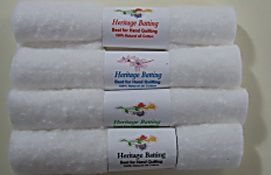 Package with Four Rolls of Quilt Batting hw389