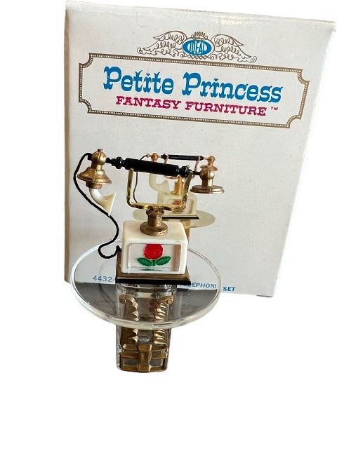 Petite Princess Vintage Miniature Dollhouse Furniture Fantasy Phone Set 4432-1 4432-1