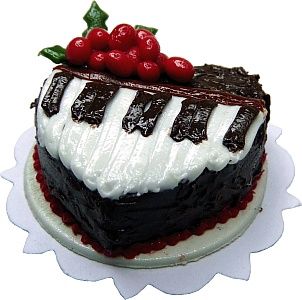 Piano Heart Cake bdK2156