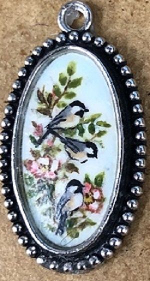 Oval Chick-a-dees by Mary McGrath RR37101A