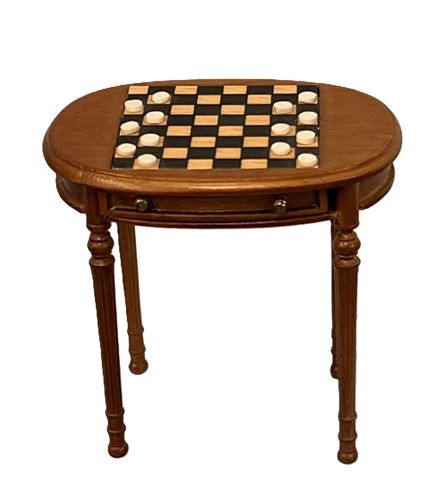 Oval Checker Table drd4712-1