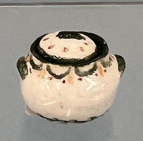Painted Ceramic Lidded Bowl mc544x