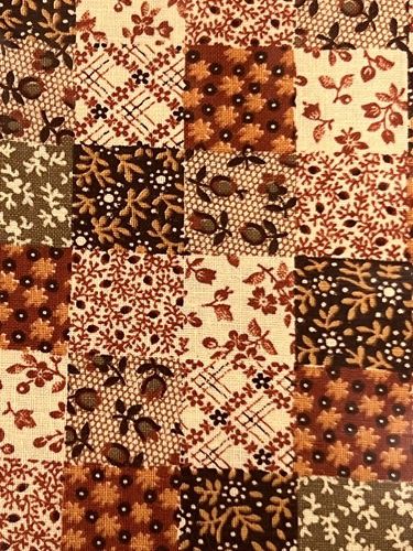 Patchwork fabric in miniature scale 1 to 12" fabric002