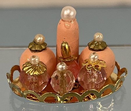 Peach Colored Perfume Tray mc900